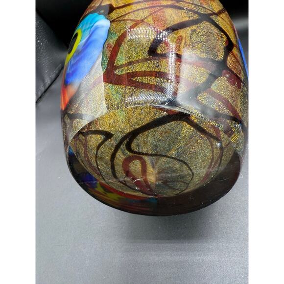 Dale Tiffany Large Art Glass Vase - Picture 7 of 8